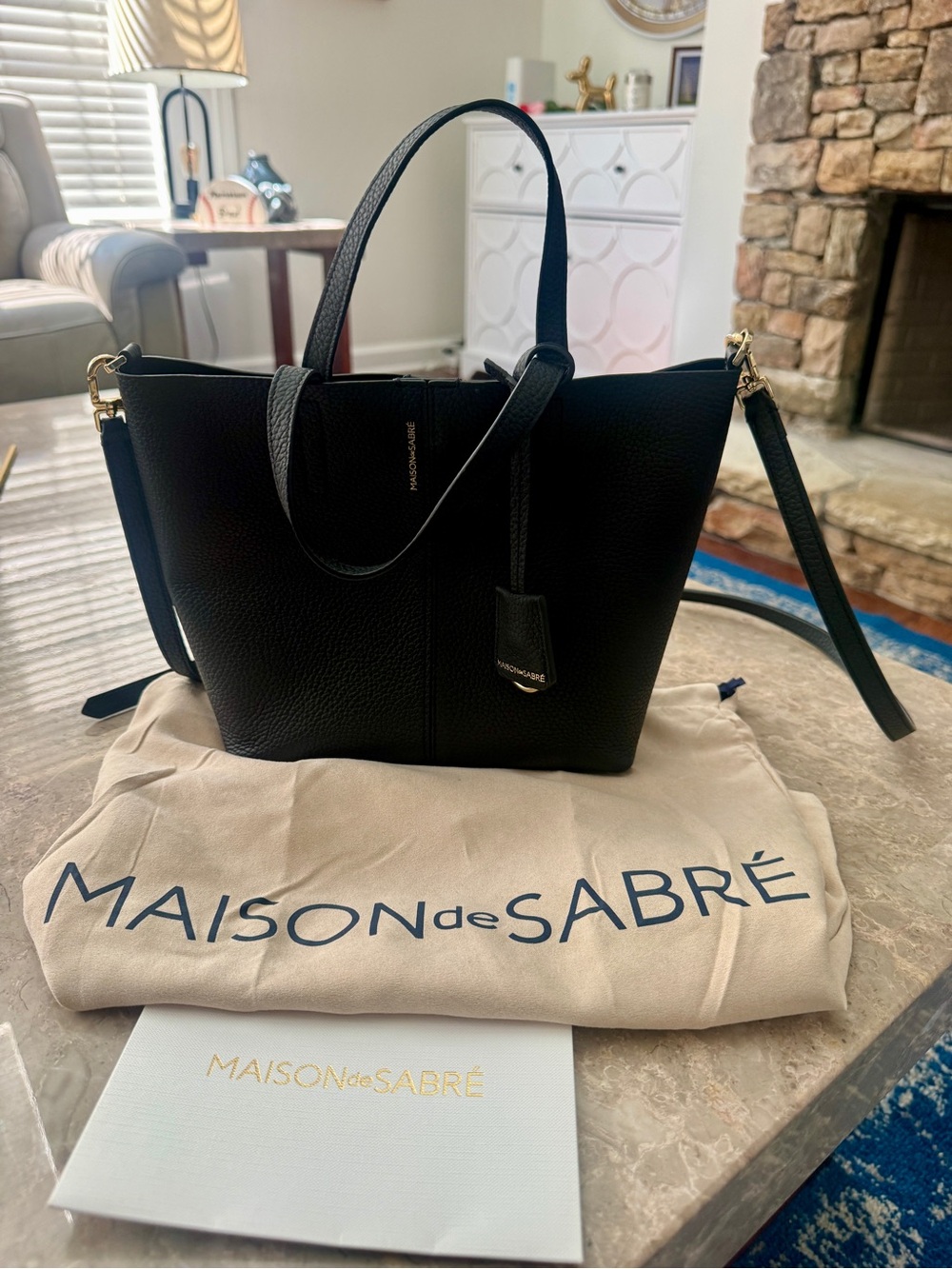 Maison de Sabre small soft leather tote